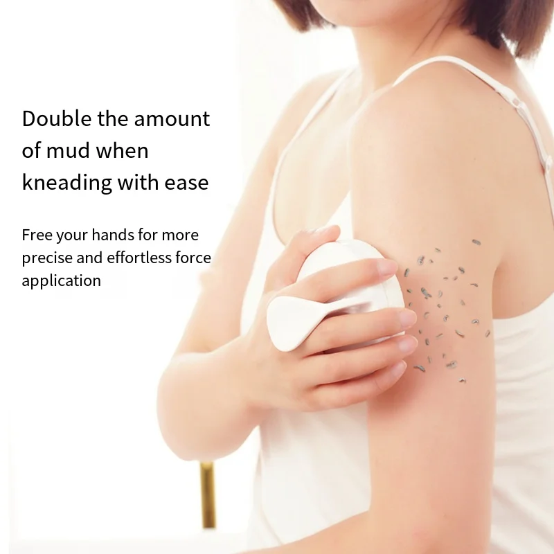 Asciugamano da bagno durevole tenuto in mano Scrubber rotondo delicato sulla pelle Spazzola da doccia Pulizia del corpo Accessori da bagno esfolianti