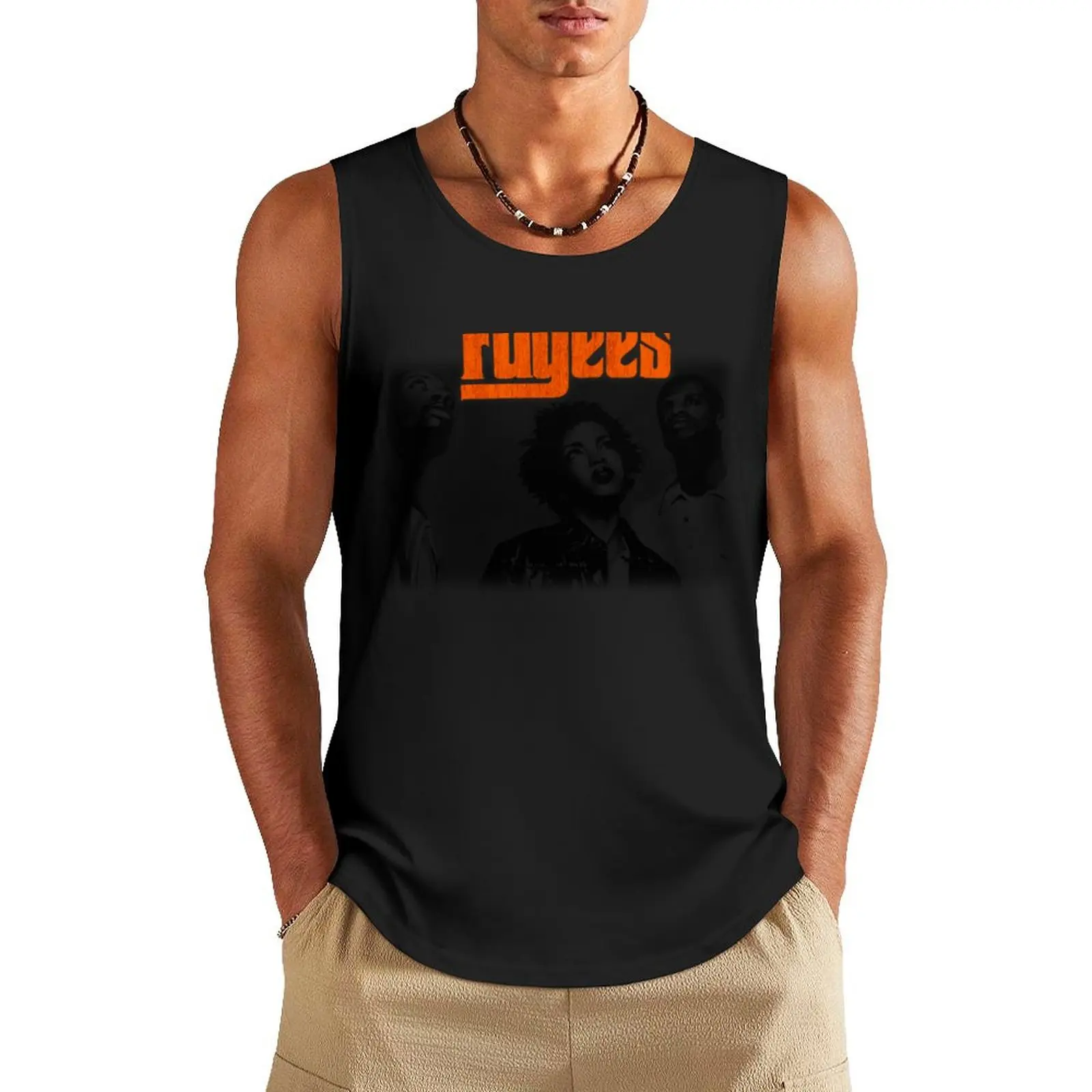 

fugees lauryn hill Tank Top vests for men Men's t-shirt Men's sleeveless gym shirts