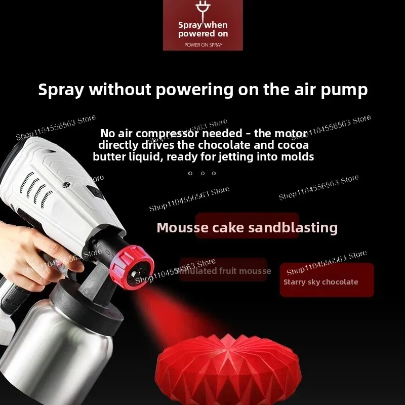 Sandblasting machine baking mousse private house commercial chocolate egg liquid spray gun household small French frost matte