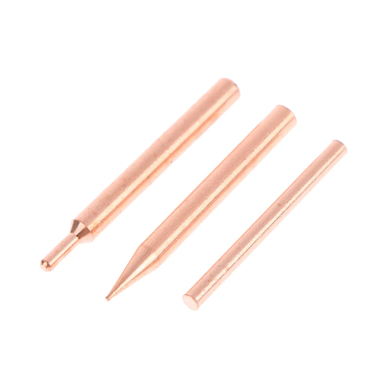 5/10Pcs 18650 Copper Handheld Head For Small Battery Welding Spot Tips Welder Electrode Lithium Pen Purple Need
