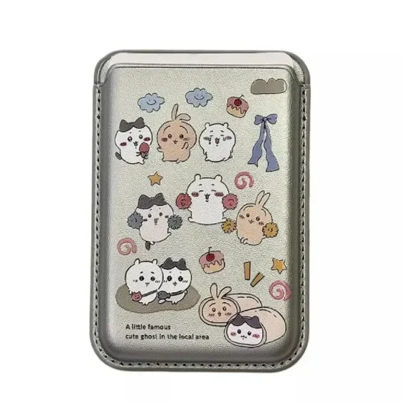 Chiikawa Japanese Cartoon Cute Magnetic Card Holder Phone Magnetic Card Holder Bag Suitable for MagSafe Holiday Gifts view 4