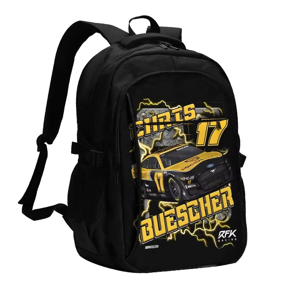 

Chris Buescher 17 Travel Laptop Backpack, Business Water Resistant Backpack with USB Charging Port, College Bag for Men & Women