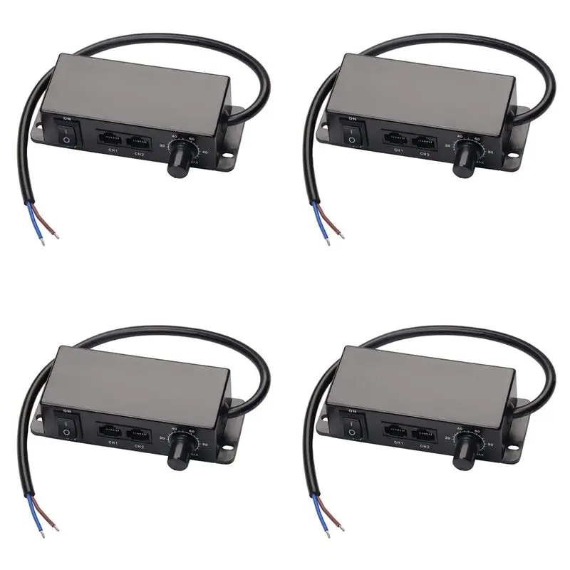 

Диммер SEWS-4X DC 0-10V с возможностью последовательного подключения, синхронизируемый контроллер, поворотный переключатель включения/выключения для диммируемых LED-драйверов 0/1-10V, электронных балластов