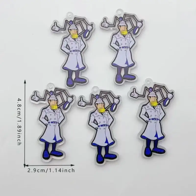 10pcs acrylic cartoon characters cute charm DIY jewelry making pendant necklace pendant handmade material accessories image 6