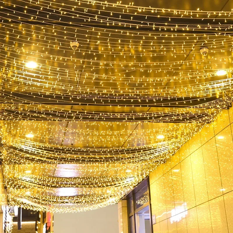 أضواء LED خارجية ، أضواء عيد الميلاد ، ديكور العطلة ، إكليل حفل زفاف ، 20m ، 10m #4