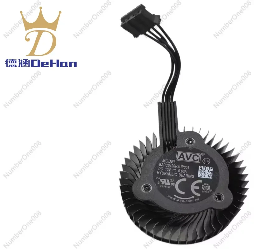 مروحة تبريد أصلية لاستبدال مروحة وحدة معالجة الرسومات Nvidia RTX A2000 - BAPB0420B2UP001/BAPCD0420R2UP001، 12 فولت 0.60 أمبير #3