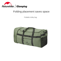 Naturehike-Foldable Tug Bag, Portable Travel Storage Trolley Bag, Outdoor Camping Case, 88L