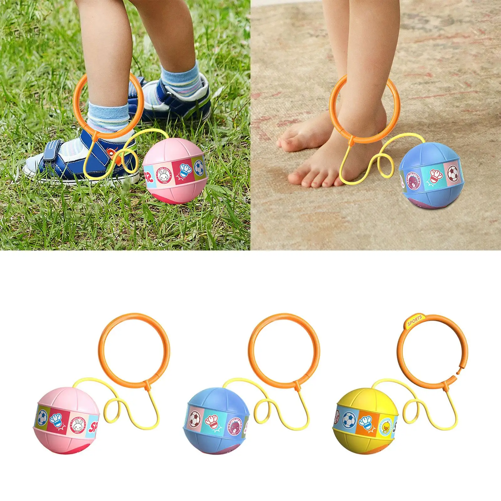 Ankle Skip Ball flashlights Playground Equipment for Beach Indoor Party Game