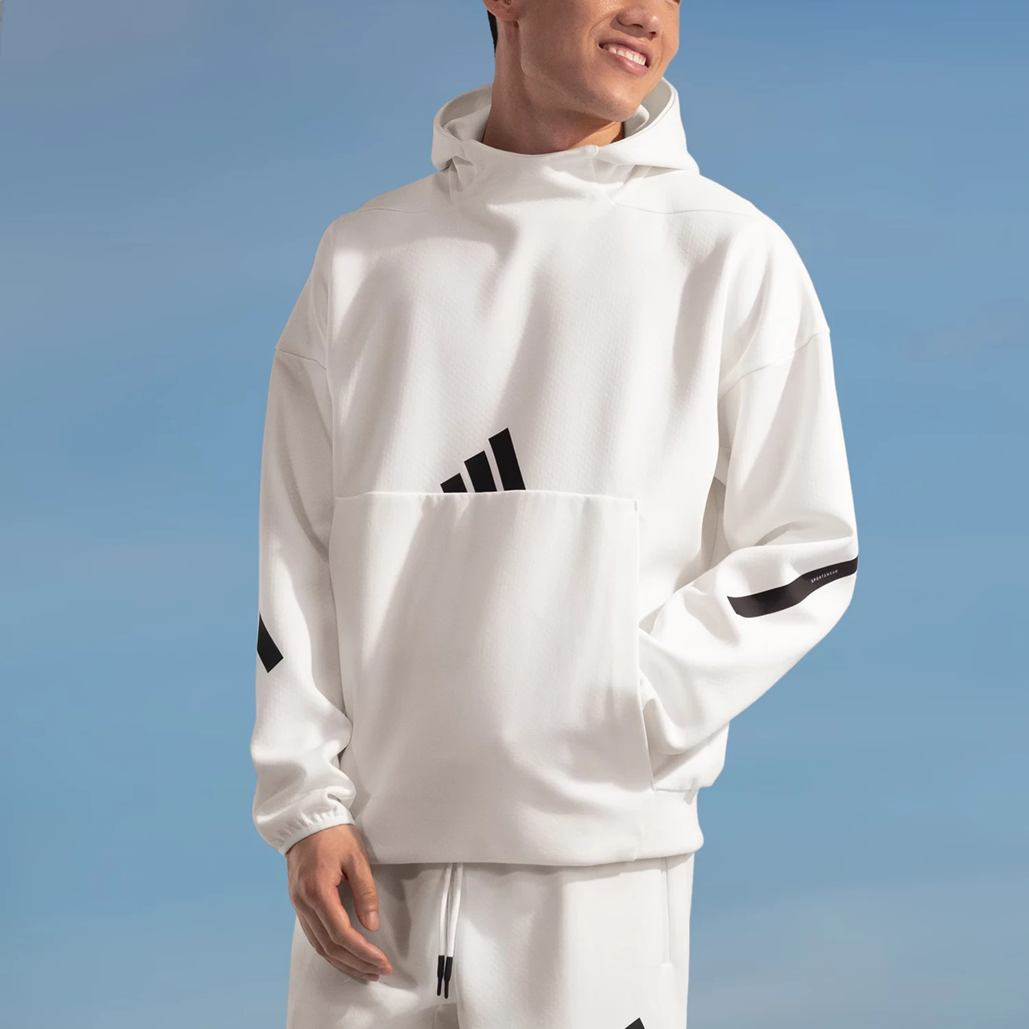 

Adidas Official Authentic 2024, осенняя новая мужская теплая толстовка с капюшоном JF2454