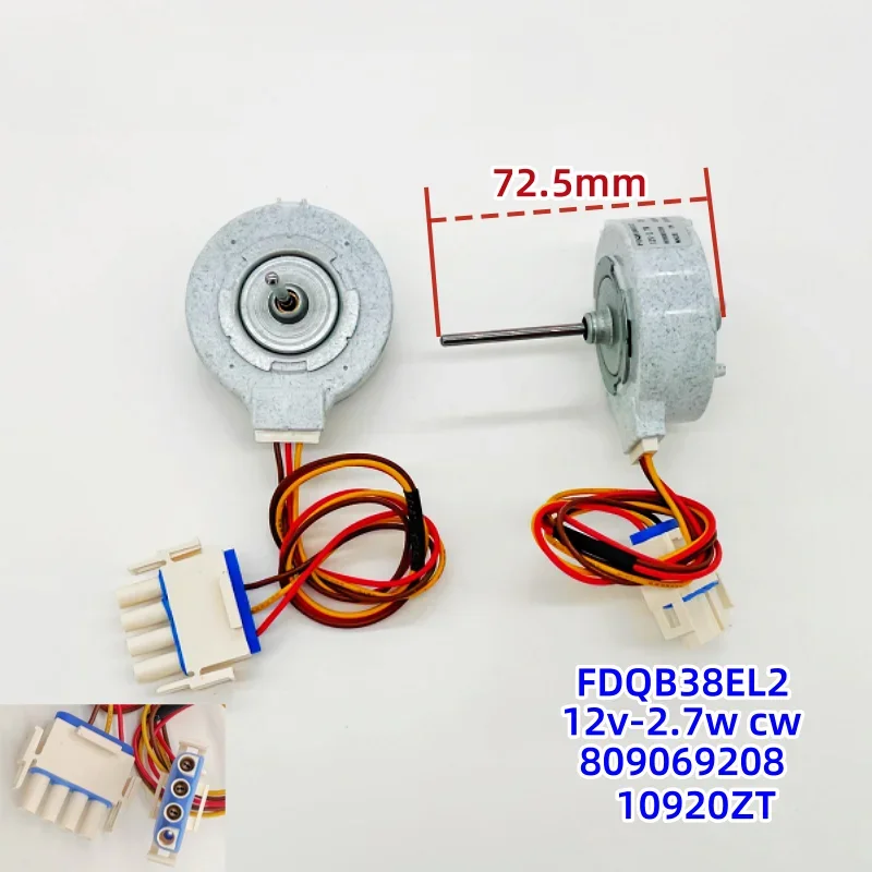 1PCS refrigerator fan motor DC12V 2.7W FDQB38EL2 For Electrolux refrigerator parts