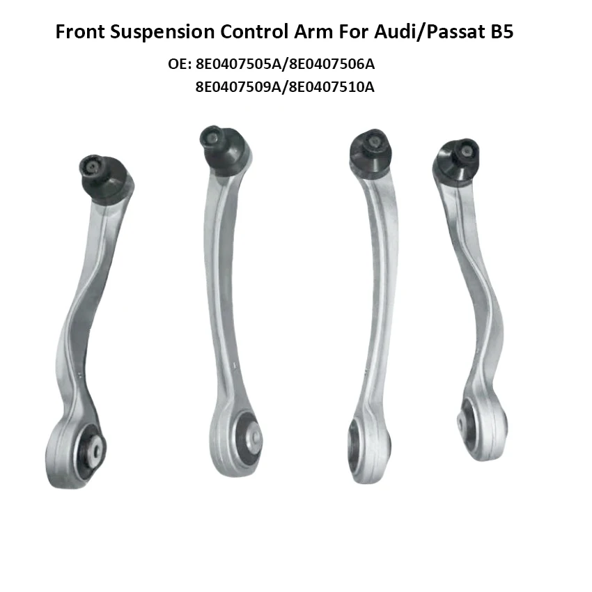 

Комплект из 4-х деталей: верхние передние рычаги подвески, шаровые опоры, стойки стабилизатора, тяги рулевого управления для AUDI A4 B6 B7 S4 A6 C5 S6 VW Passat B5 8E0 8D0