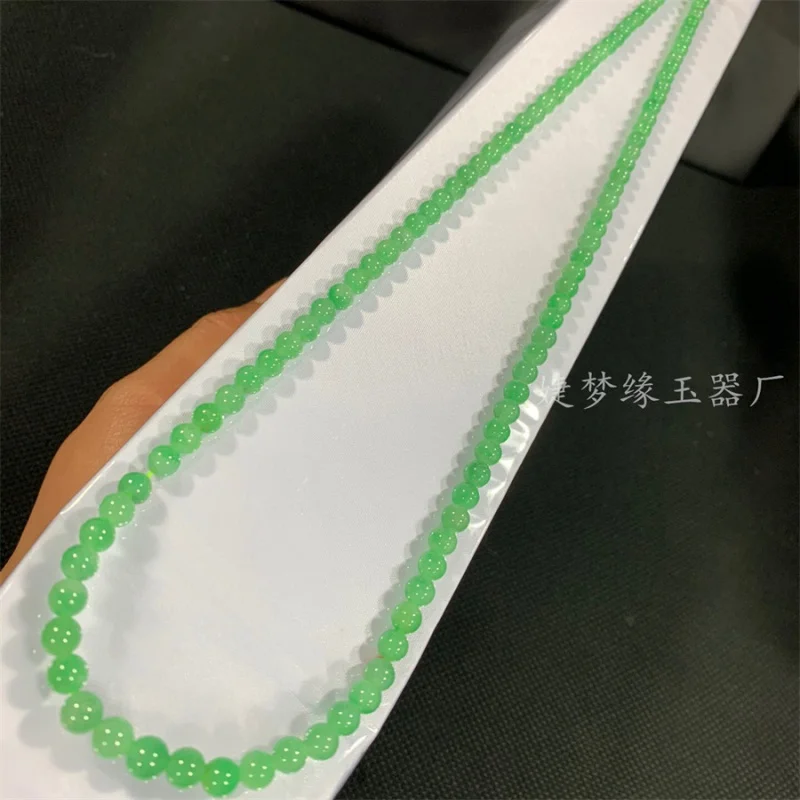 

Thing One Picture Myanmar a Goods Sweet Yang Necklace Tower Full Green Jade Sweater Chain