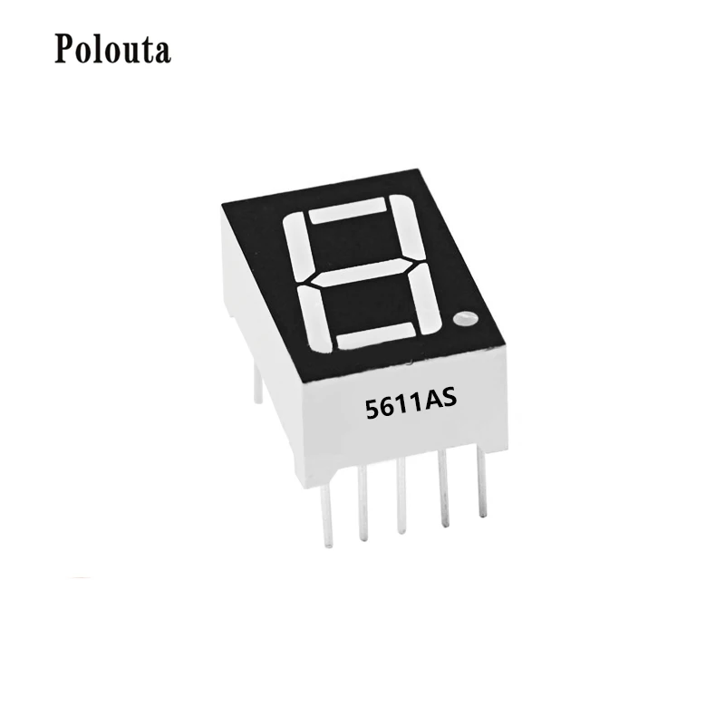 10 Pcs/lot Digital Tube 1 Digit 0.28 Inch Red Highlight LED Display Digital Tube Anode And Cathode Super Electronic Component