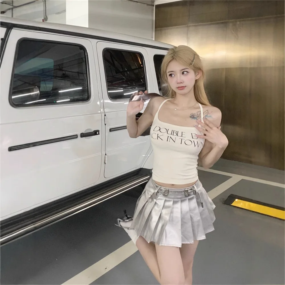 Ariseism الأمريكية الرجعية حار فتاة حزام سترة المرأة الصيف أبلى جديد سليم صالح أكمام أعلى الكورية نمط غير رسمي