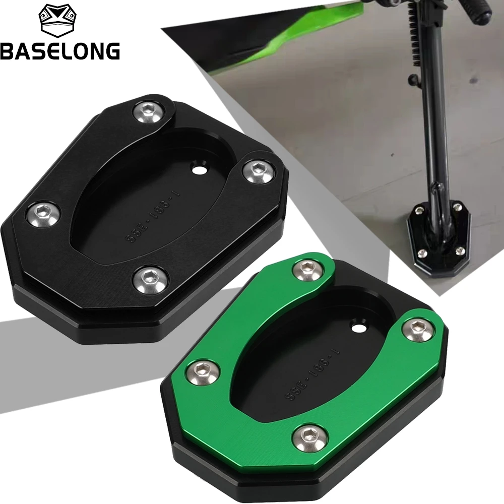 For Kawasaki Ninja 125/250/400/500/7 Hybrid/ZX4R/ZX4RR/ZX25R 2019-2026 Motorcycle Side Stand Enlarger Kickstand Enlarger Plate