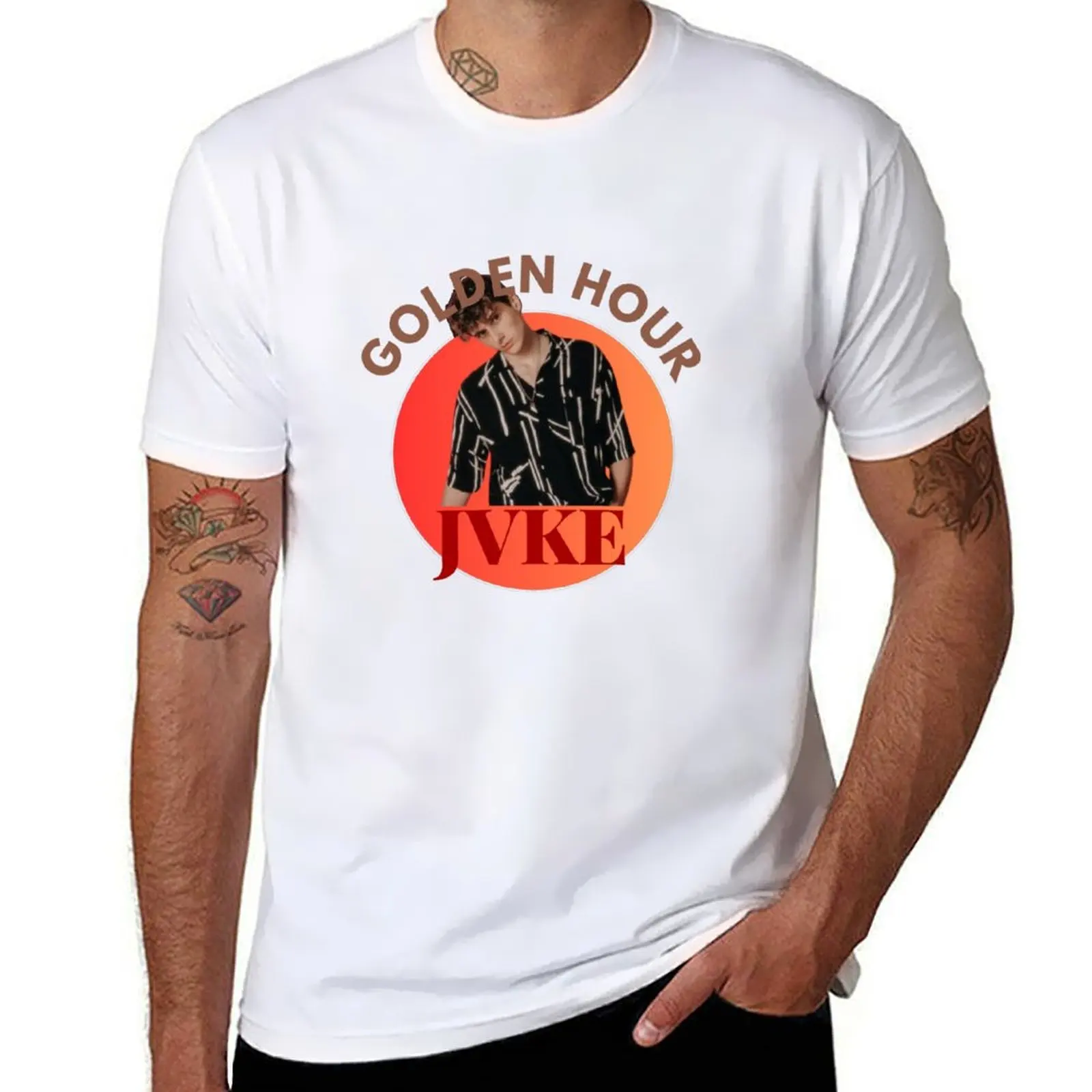 

jvke - golden hour T-Shirt cotton t shirts man 100% t shirts with prints