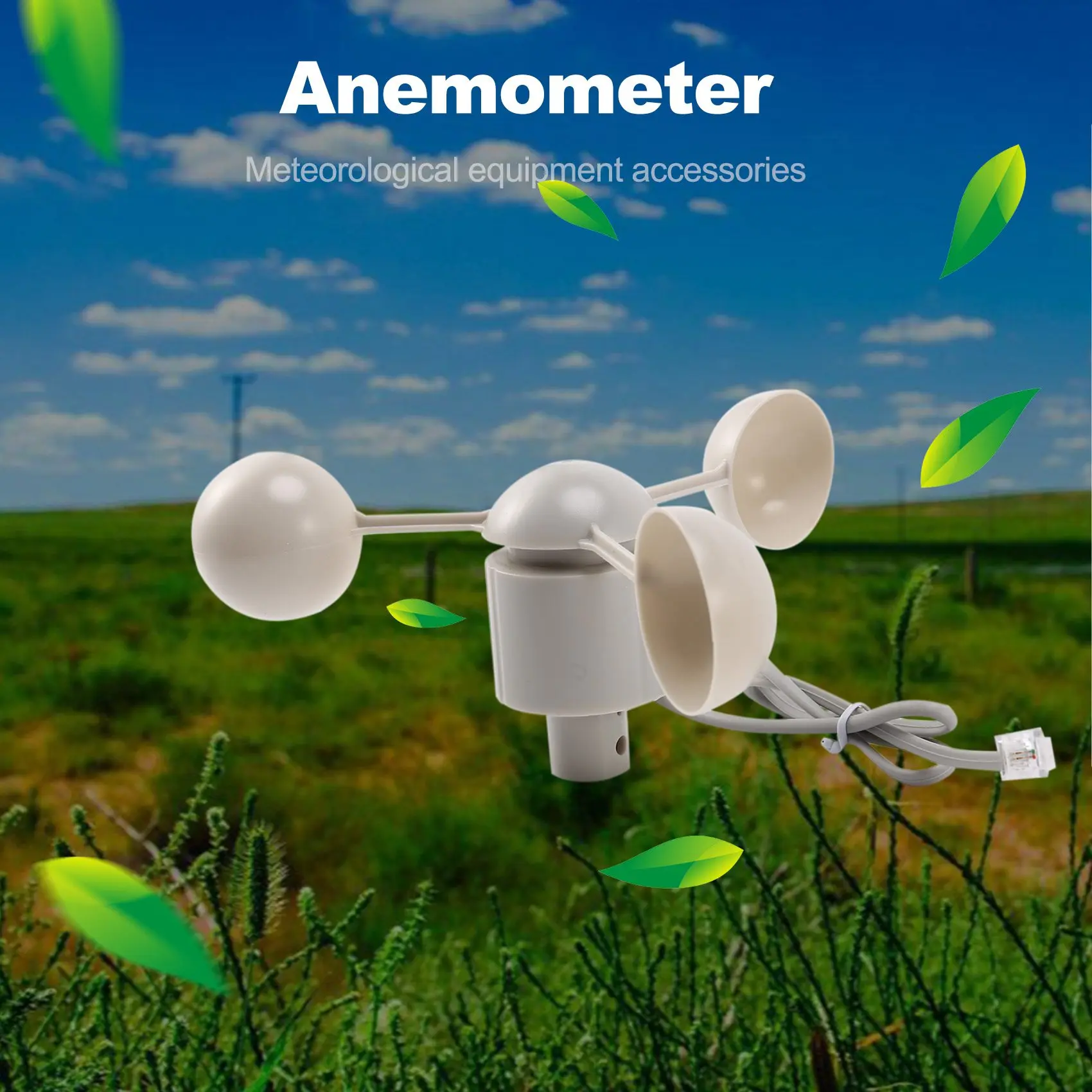 WH-SP-WS01 Anemometer Wind Speed Measuring Instrument Wind Speed Sensor Meteorological Instrument Accessories for Misol Anemomet