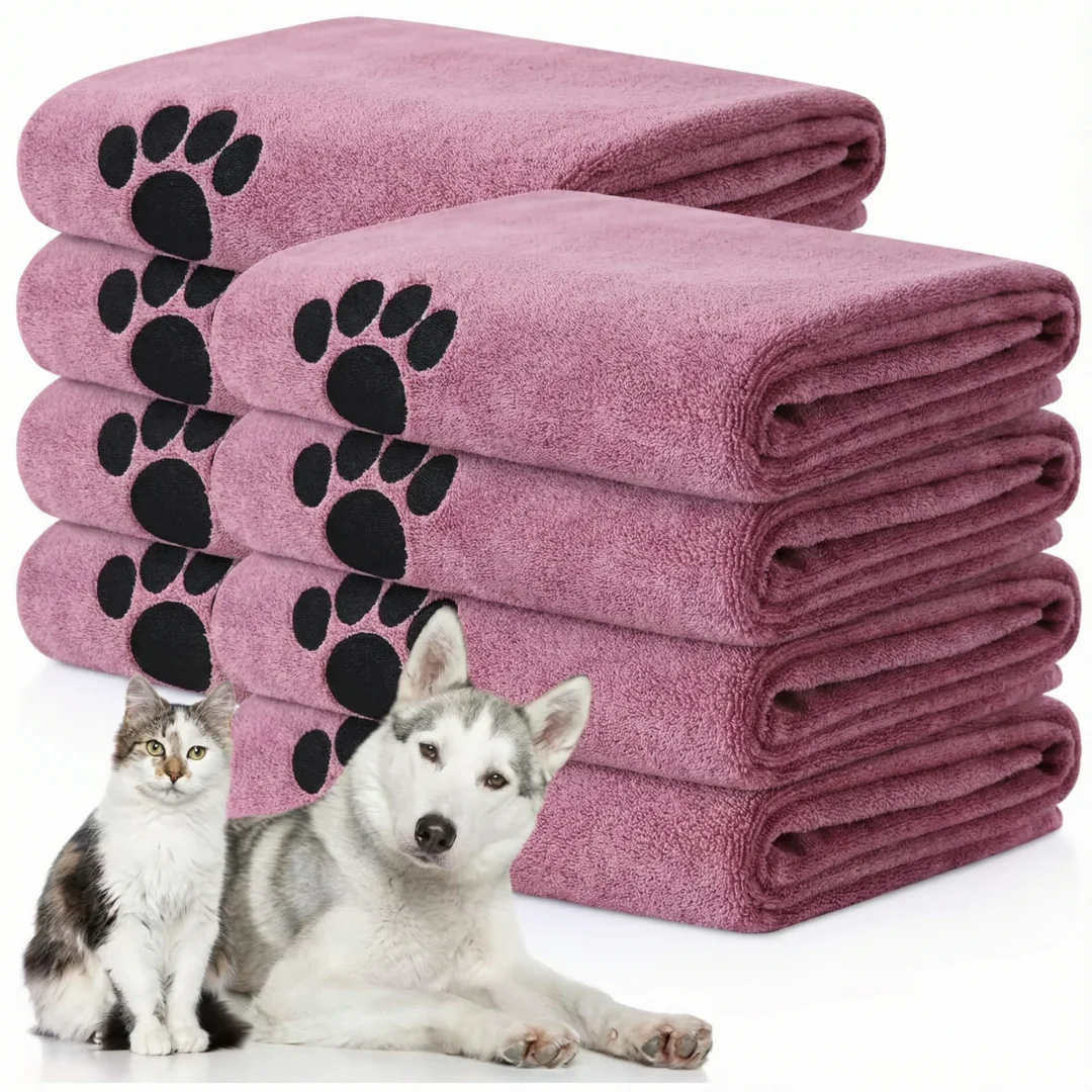 Toalla de Baño Superabsorbente para Perros - Toalla Suave de Secado Rápido para Perros Pequeños y Grandes, Cuidado de Cachorros