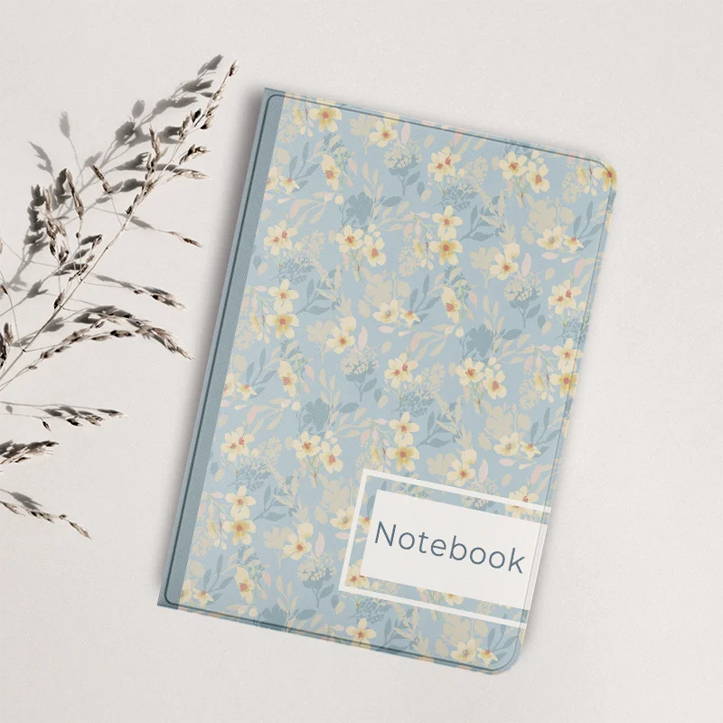 twosheep Floral Notebook Magnetic Case suit for Boox Go6 GenII Go6 Poke7 Poke6 Poke5 Auto Wake Slim Protective Folio Shell Cover 6