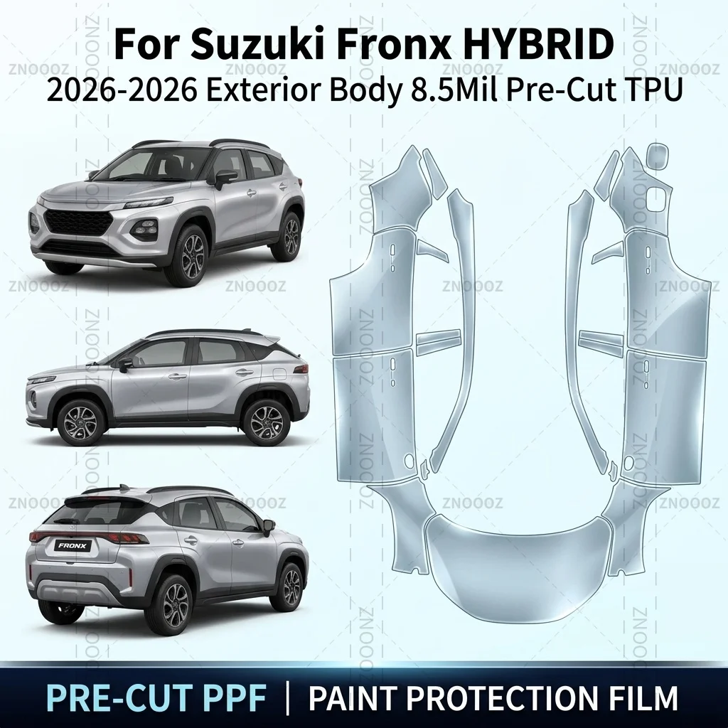 For Suzuki Fronx HYBRID 2026-2026 Exterior Body 8.5Mil Pre-Cut TPU PPF Paint Protection Full Vehicle Glossy Clear Matte Black