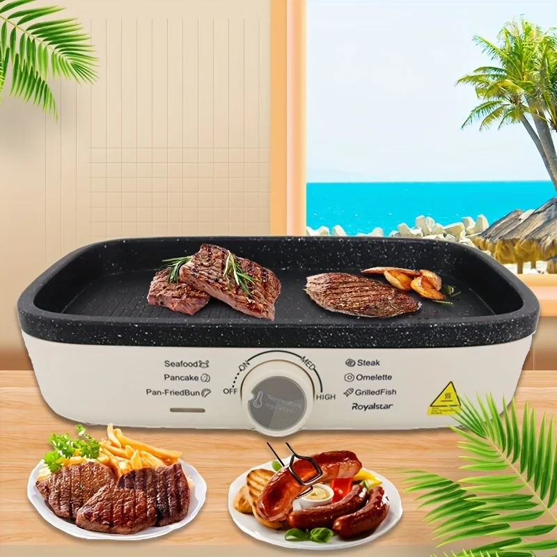 

Household Multifunctional Baking Tray, Smokeless And Non Stick Pot, Barbecue Meat , Meat Electromechanical Oven RS-KP13B