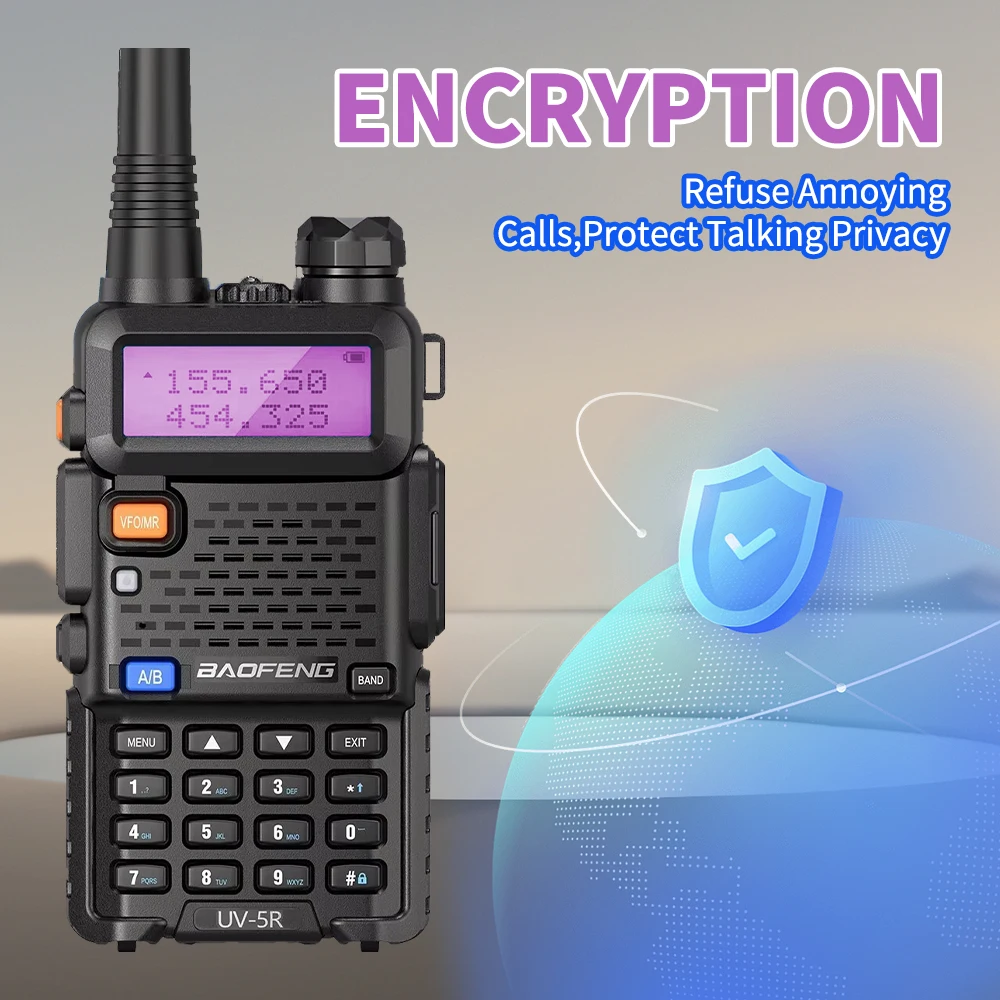 1 unidad más vendida CE Baofeng UV5R Radio VHF UHF de doble banda Original Baofeng UV-5R Walkie Talkie 5W rango de conversación de larga distancia 3-5km