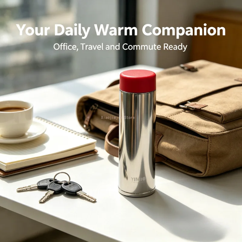 316 Stainless Steel Compact Thermos Cup 180ML Large Capacity Insulated Bottles Drinkware Light Thermos Water Bottle Outdoor