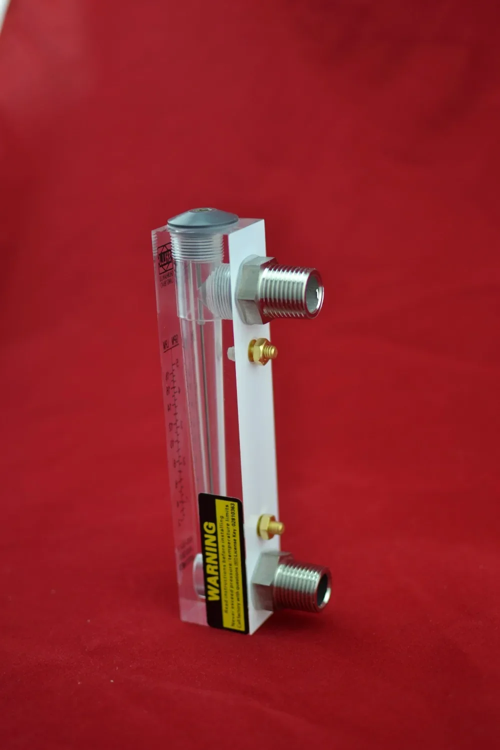 LZM-15 panel flowmeter(flow meter) for gas/air without control valve with Stainless steel fitting 1/2