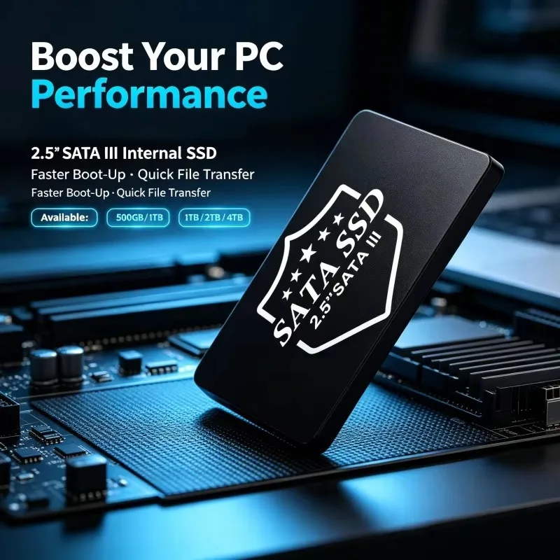 Hard Drive Disk Internal Solid State Drive New High Speed SATA 3 2.5 Inch 2TB 4TB 500GB 1TB For Desktop Laptop Gaming PCs.