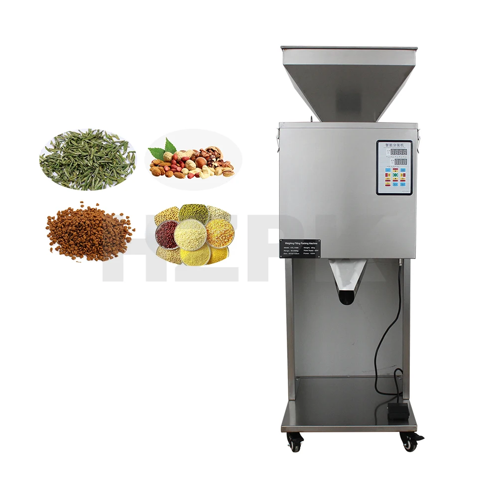 HZGF-1500 Semi Auto Seeds Coffee Beans Bag Pouch Spice Bottle Jar Can Granule Particle Weighing Packing and Filling