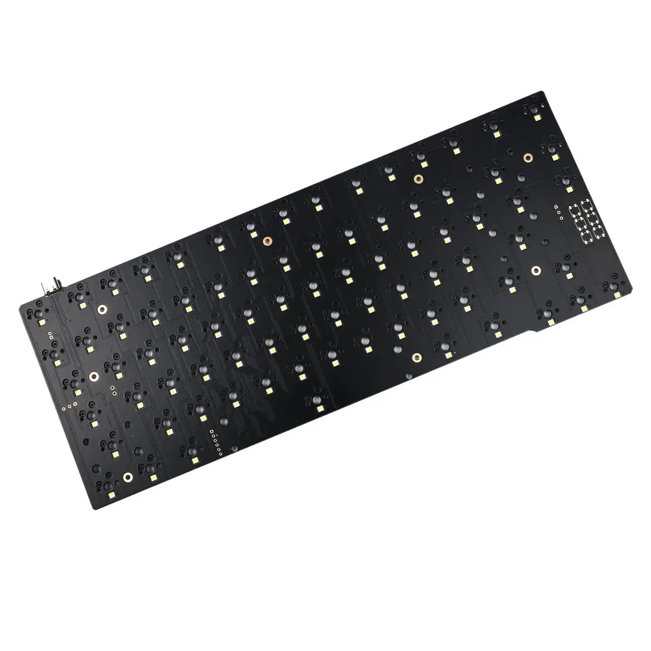 ID80 80 V2 ISO ANSI QMK swappable Hot Swap Type C PCB VIA Support ID80 V2 ISO Case