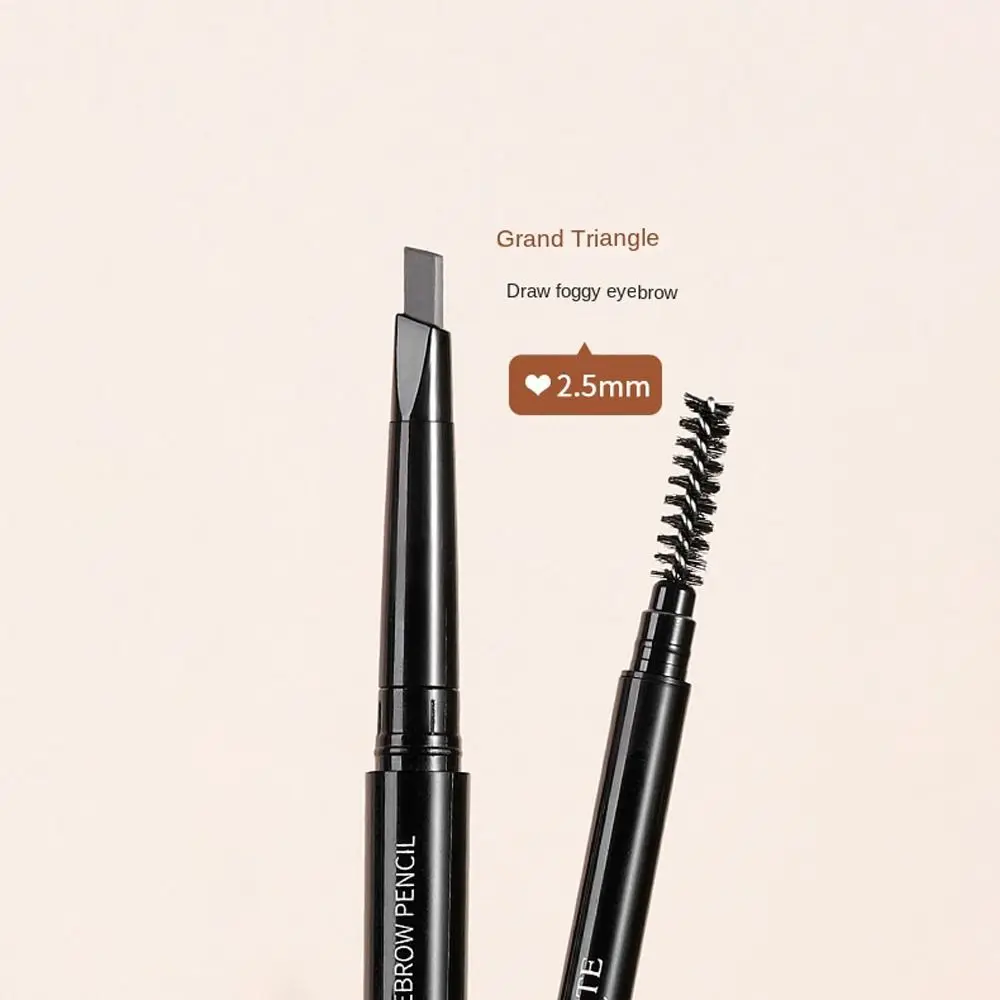 New 6 Colors Eyebrow Pencil 2-in-1 Rotating Double Head Eyebrow Pen Waterproof Natural Eye Make Tool Eyes Makeup
