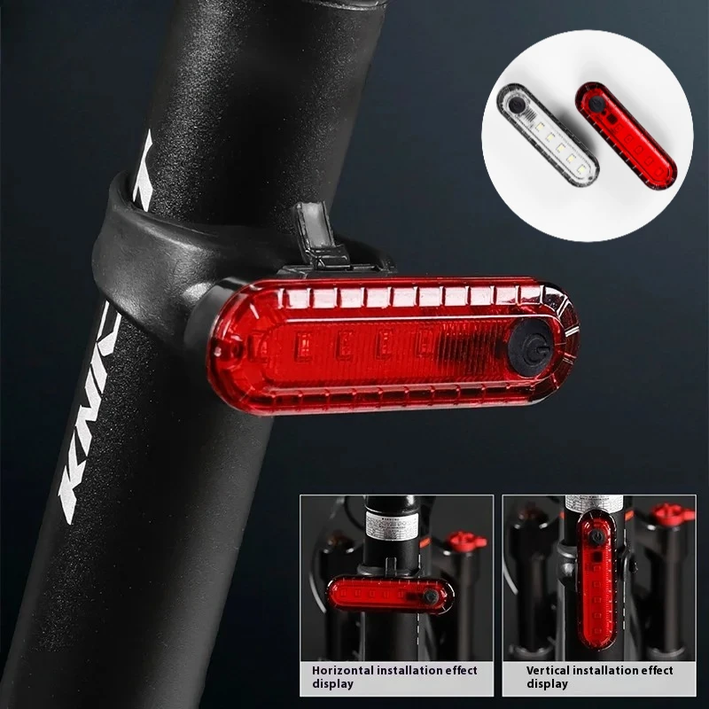 

Задний фонарь для велосипеда Водонепроницаемый велосипедный фонарь Светодиодные задние фонари для велосипеда Высокая яркая ночная велосипедная сигнальная лампа безопасности Дорожный фонарь MTB