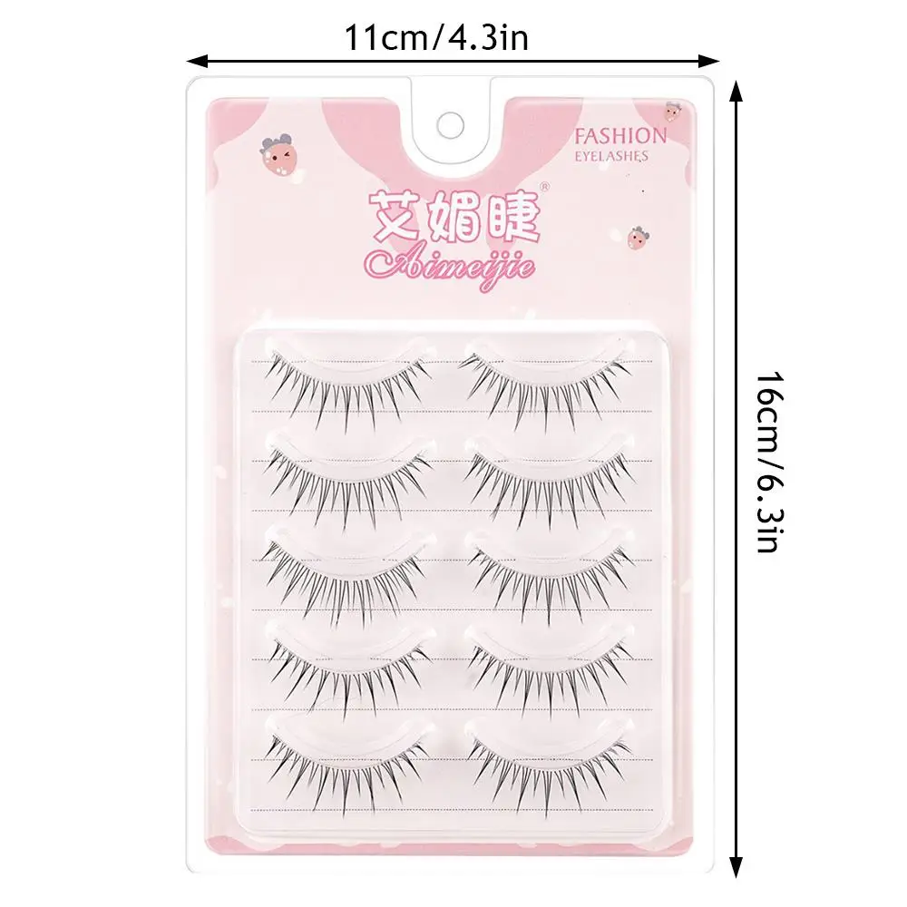 크로스 천연 가짜 속눈썹 재사용 가능한 속눈썹 연장 긴 가짜 속눈썹 매일 여성 메이크업 항목 래쉬 클러스터 스위트 래쉬