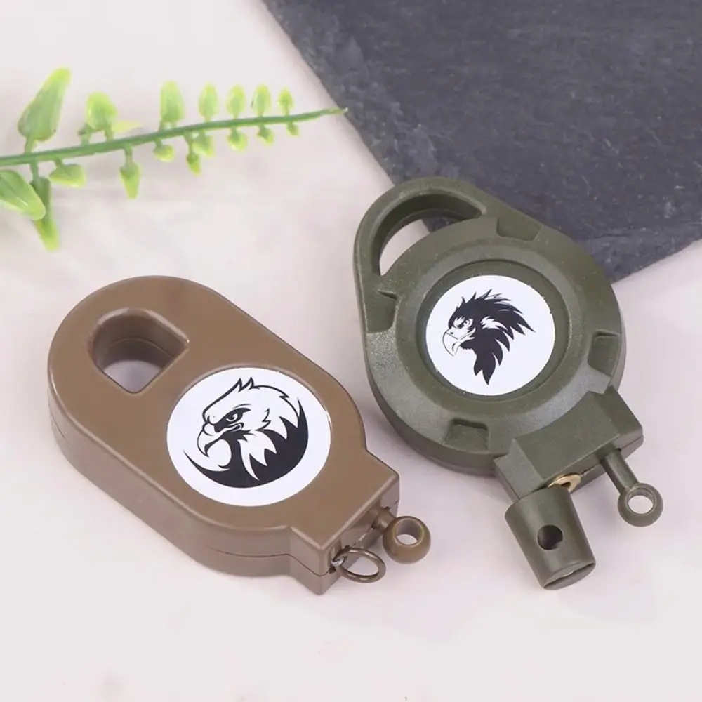 Steel Wire Hunting Keychain Rebound Retractable Quick Setting Trap Clip PE Wire Easy Pull Buckle Capturing Chickens And Ducks