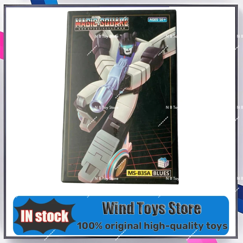 التحول ماجيك سكوير MS-TOYS MS-B35 2.0 MSB35 MS-B35A MSB35A جاز البلوز أنيمي روبوت لعبة مجسمة عمل الشكل مع ملصق