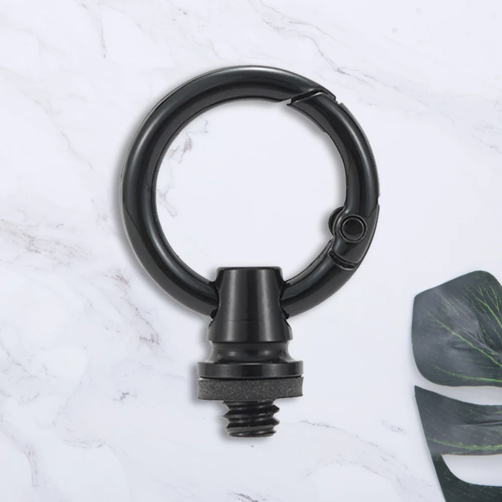 Portable Lamp Hanging Hook 1/4 Inch Thread Ring Shaped Lamp Hanger Multi-functional Tent Flashlight Ring for Outdoor Tent Picnic