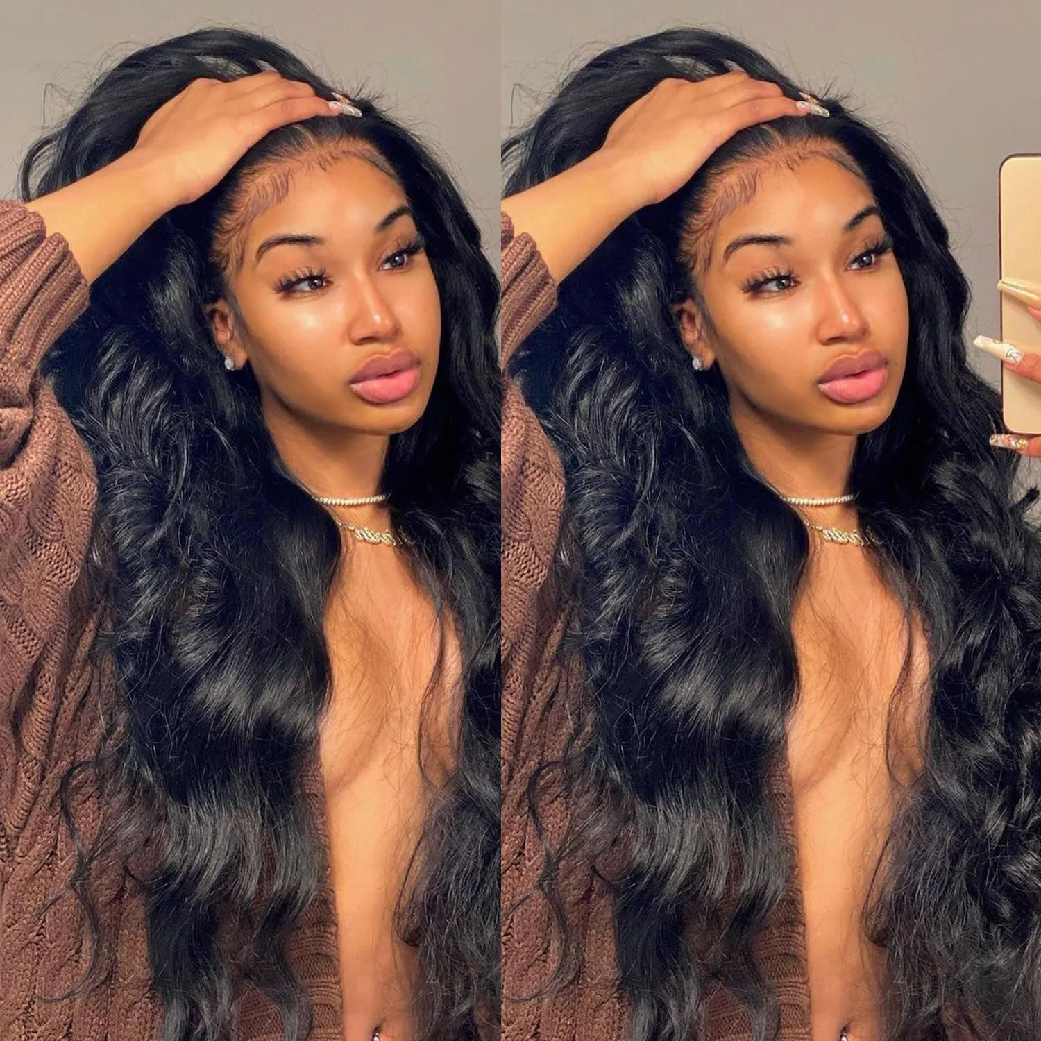 

250 Density Body Wave 13x6 Hd Transparent Lace Front Wig 13x4 Hd Lace Frontal Wigs Human Hair Wig 40 Inch Pre Plucked For Women