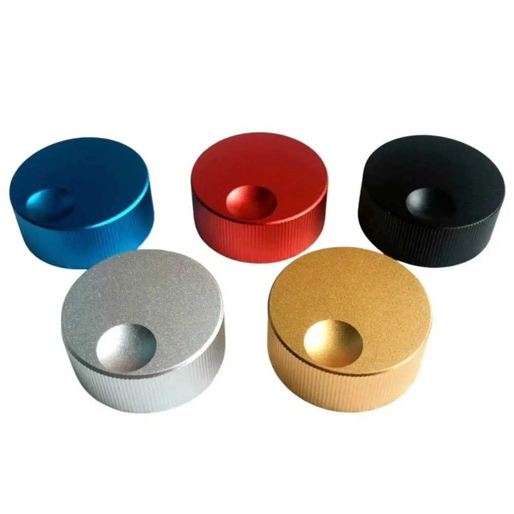 1Pcs 32x13mm Audio Volume Control Knob CNC Machined Aluminum Alloy Amplifier Tone Knob Inner Hexagon Set Screw 6mm Shaft Hole
