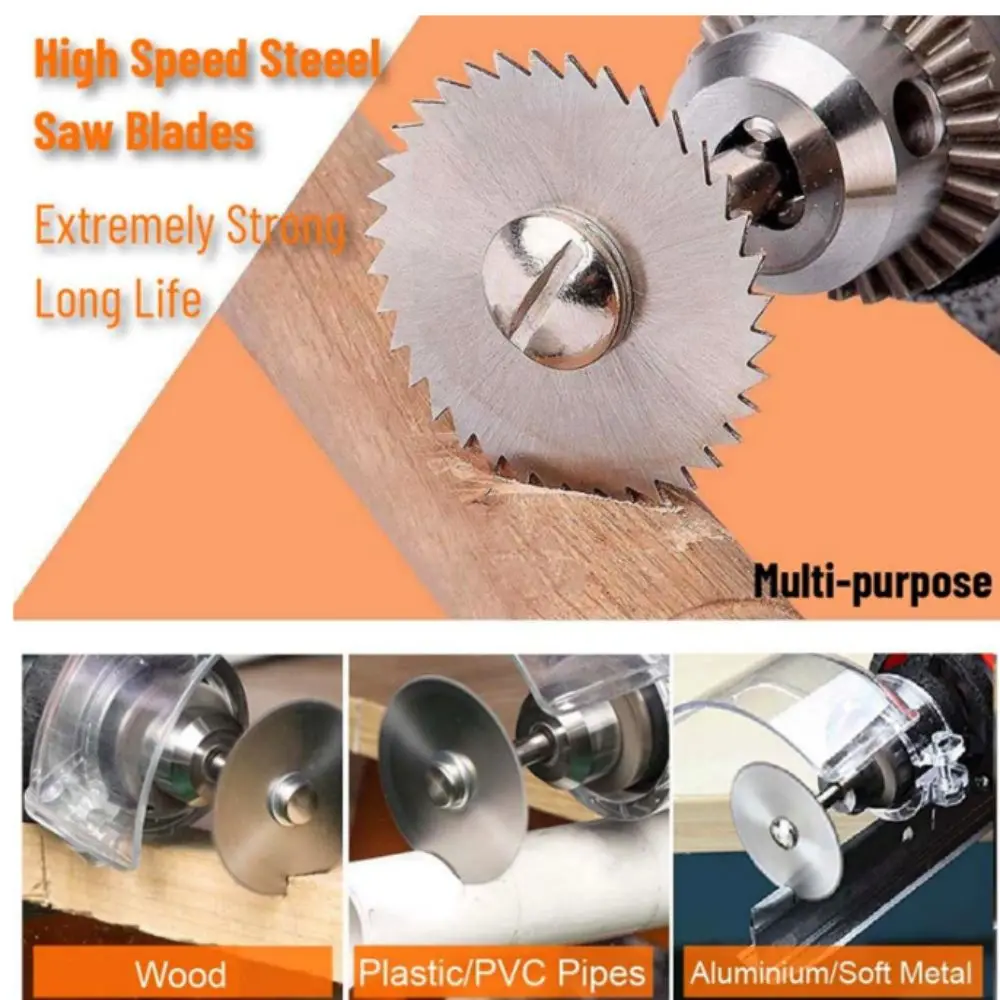 

1/4 Inch Hex Rotary Tool Cutting Discs Short Shank Long Shank Steel Saw Blades Steel Material Multi-Purpose Cutting