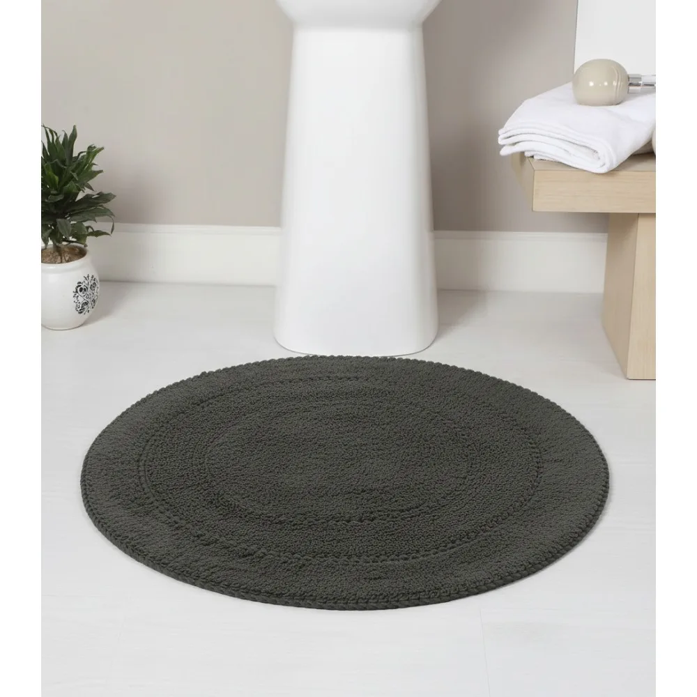 

Ultra Soft 100% Cotton Bath Mat Set, Non-Slip Absorbent Bathroom Rug, Washable Kitchen Floor Mat for Cozy Home Decor