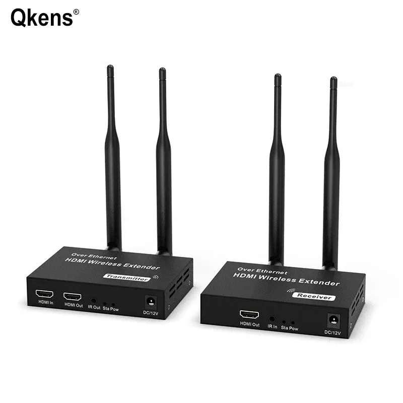 

Wireless HDMI Transmitter Receiver Extender 1 TX To 4 RX 200m 5G 1080P Audio Video Display Adapter with HDMI Loop for PC To TV