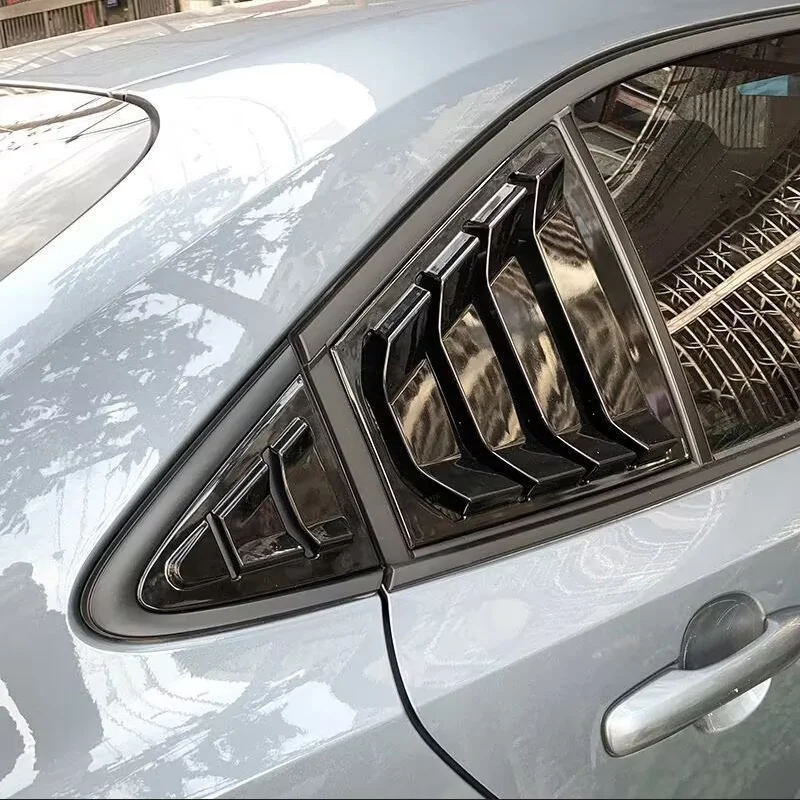 Car Styling Accessories For Toyota Corolla E210 2019-2023 Rear Window Blind Shades Frame Louver Shutter Cover Exterior Sticker T