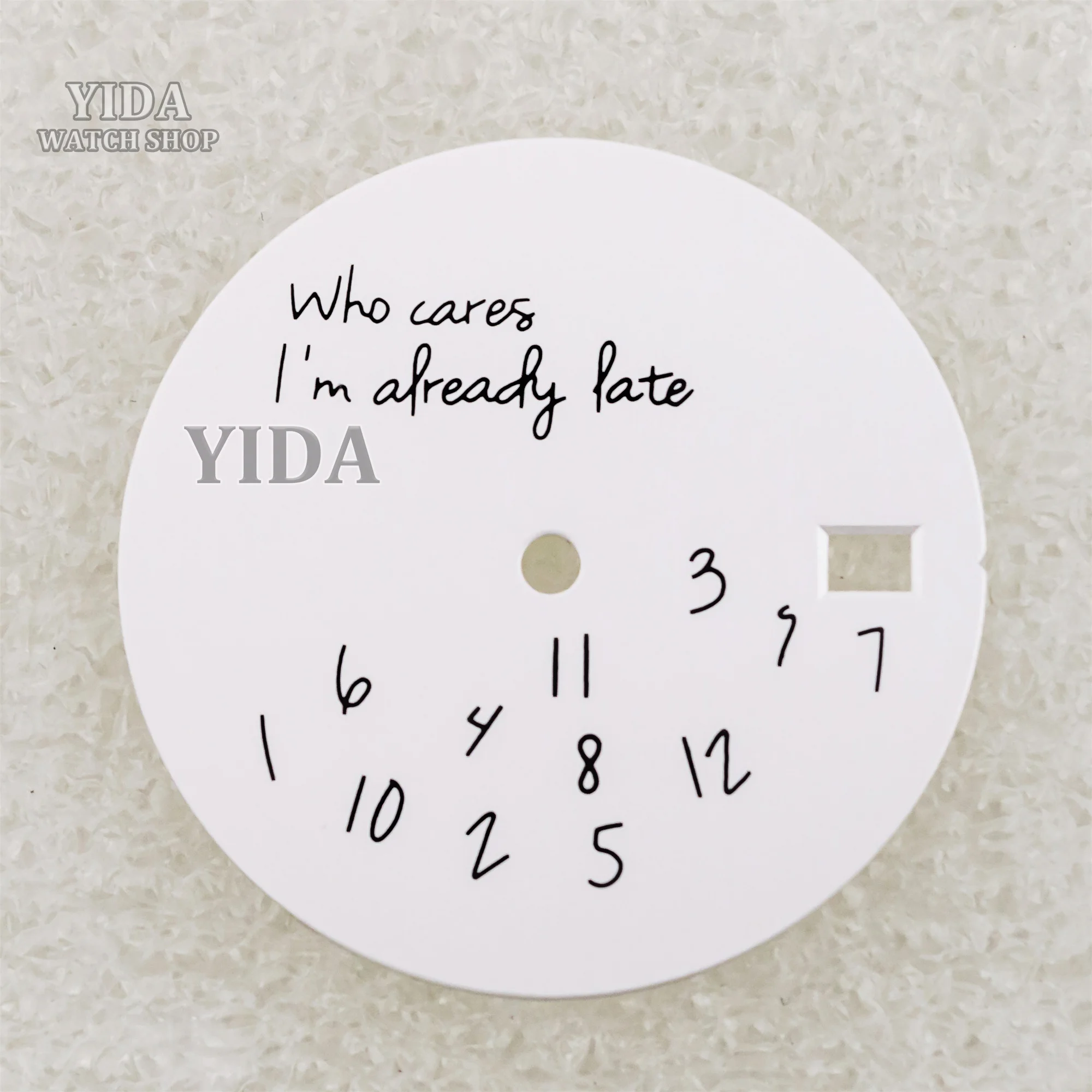 Mod Watch Dial 28.5MM NH35 Dial Who Cares Face Dial For Datejust NH36 Automatic Movement Accessories Replacemens Repair Tools