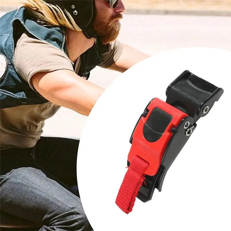 M49K-Motorcycle Helmet Accessories 10PCS Quick Release Clip Chin Strap Pull Buckle Bike