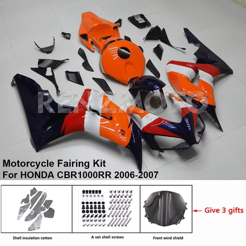 

H1007-118a Motorcycle Fairing Set Body Kit Plastic For HONDA CBR 1000 RR 2006-2007 Accessories ABS Injection Bodywork