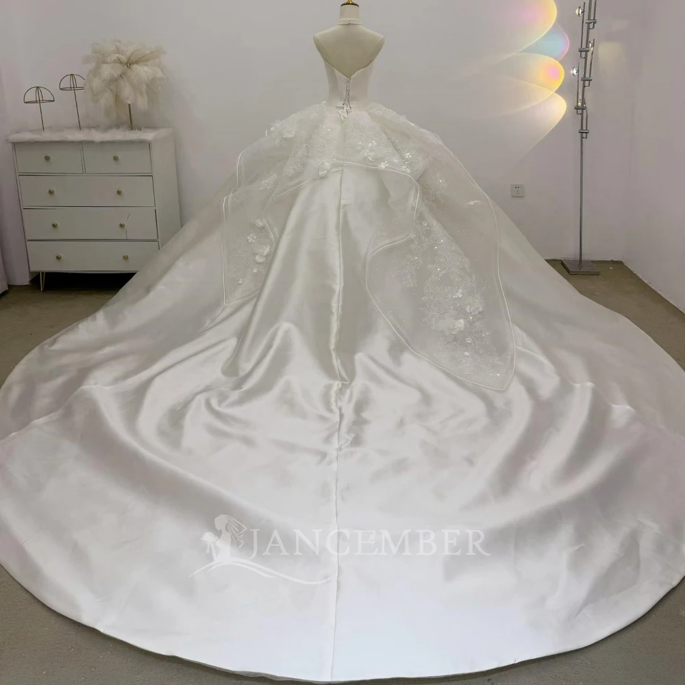 Strapless Wedding Dress Ball Gown Bride Gown Princess Vestido De Novia Wedding Gowns Customized Ruched vestidos de novia boda