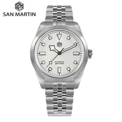 San Martin Watch For Men 100m Waterproof 38mm Jubliee Bracelet PT5000/SW200 Mechanical Wristwatch Luxury BGW-9 Lume SN0107G-B