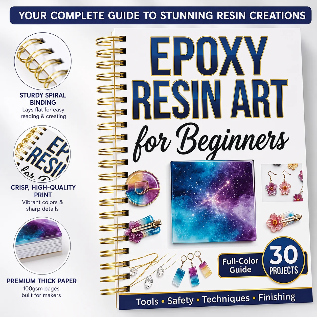Introducción al Guía Espiral A - Resin Art Guide Free reseña y precio