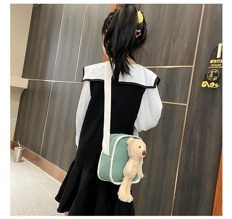 Mini Shoulder Bags for Girls Kawaii Children Messenger Bag Simple Rabbit Small Tide Boy Girl Baby Wild Student Bag Drop Shipping